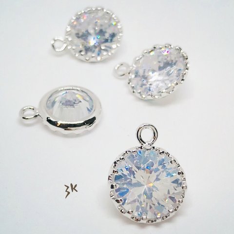 [4pcs]  高品質クリスタルアクセサリーパーツ　no.109