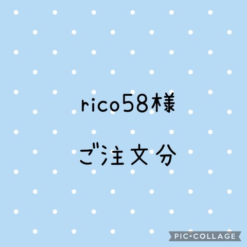 rico58様　ご注文　