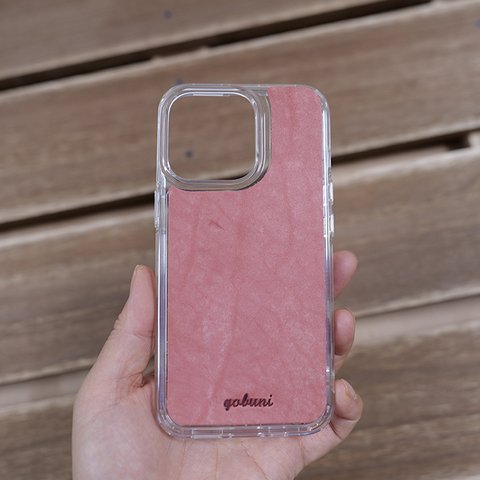 iPhoneケース スマホケース バンパーケース 本革 iphone13 12 11 Xs SE3 SE「S1」pink-p