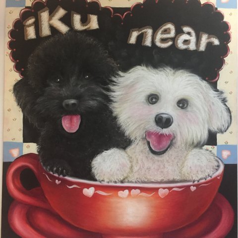 期間限定！特別お試し価格✨チョークアート愛犬愛猫の似顔絵30センチ✖️33センチ通常価格6500円→特別お試し価格5000円✨