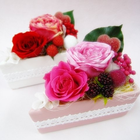 バラのショートケーキ　* Gateau Rose * ピンク系 <受注生産>