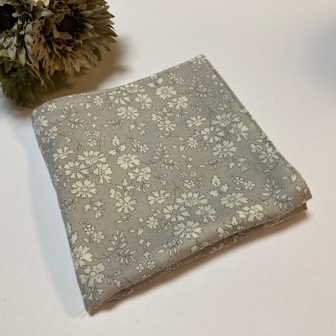 ❁ 25×25cm❁リバティ ガーゼハンカチ カペル（グレー）