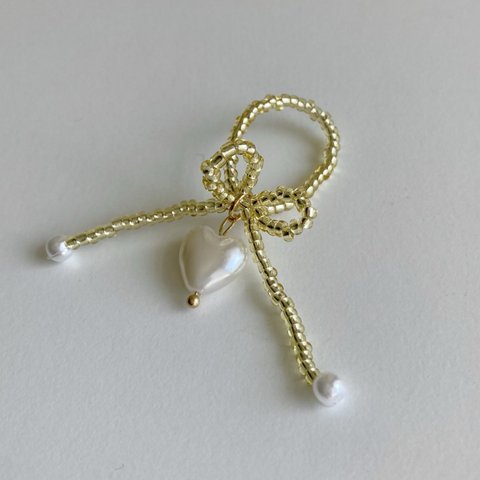 ♡gold ribbon ring♡