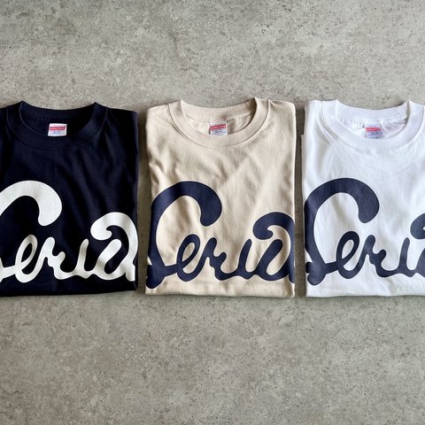 大人のビッグロゴTシャツ「firia」ベーシックカラー