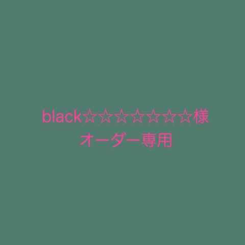 black☆☆☆☆☆☆様オーダー専用