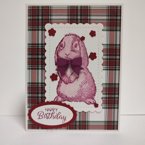 誕生日カード　　 stampinup  スタンピンアップ rosecraft