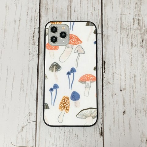 iphoneケース17 韓国 iphoneケース 強化ガラス おしゃれ 北欧 森のきのこ　レトロ　アイフォン　リバティ　かわいい　流行り iface