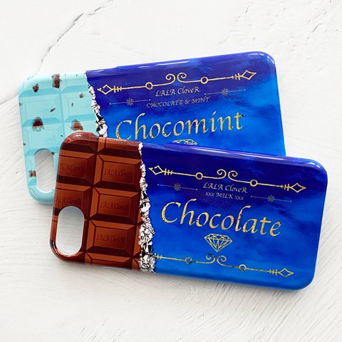 チョコレート/チョコミント iPhoneケース スマホケース 全機種対応 iPhone13 iPhone12