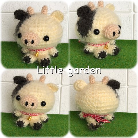 Little garden あみぐるみ　うし　C-04