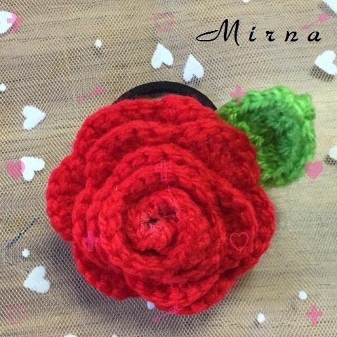 【受注制作】🌹バラのヘアーゴム🌹