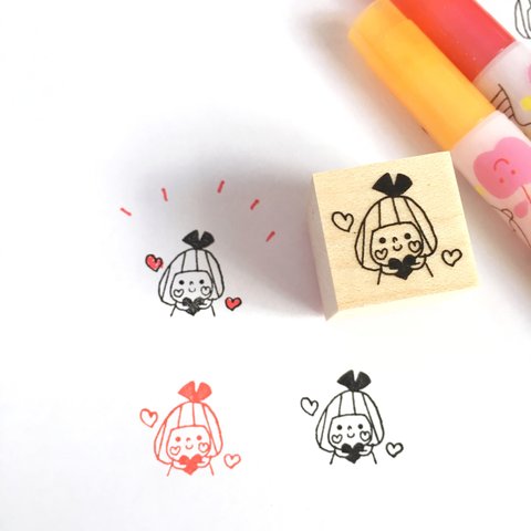 リボンちゃんハート♥️stamp