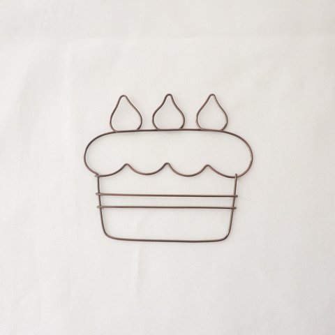 cake  * wire art  ブロンズ　バースデー　ケーキ　ハッピーバースデー　文字　ワイヤー　誕生日　飾り　韓国　レタリング