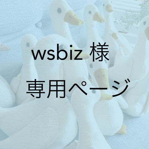 wsbiz 様専用ページ