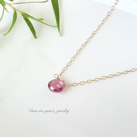 ＊訳あり＊14kgf pinktourmaline necklace