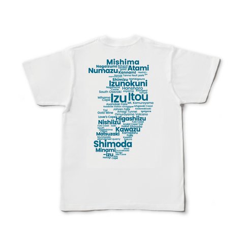 【即日発送】Izu GEO Typography Tee(Ocean Blue)