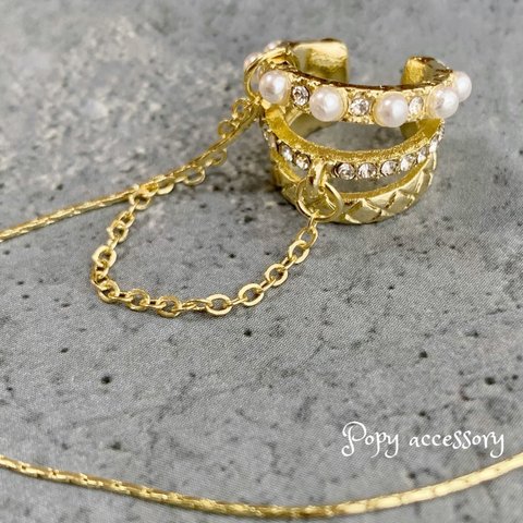 ear cuff gold no.1