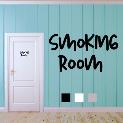【賃貸OK】SMOKING ROOM 喫煙 ウォールステッカー ドアステッカー ステッカー インテリア ポップ