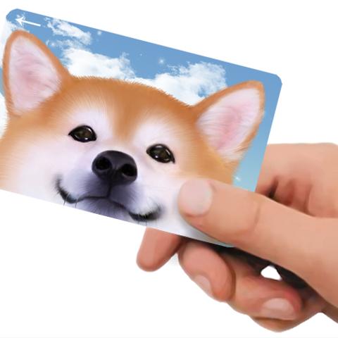 ICカードステッカー 柴犬