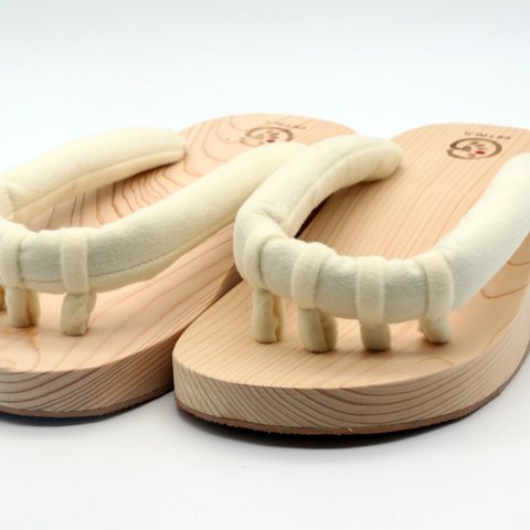 GETALS鼻緒白23サイズ(靴サイズ22.0cm～23.5cm)