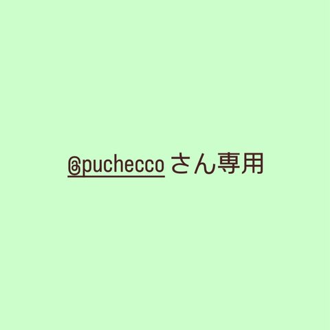 @pucheccoさん専用