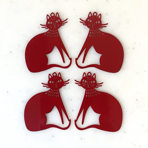 Red Cat Pendant Tops