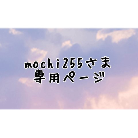 mochi255さま専用ページ※mochi255さま以外はご購入いただけません。