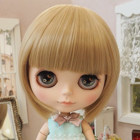 ネオブライス ウィッグ ドーリィボブ ミルクティ 10インチ/ドール Blythe 