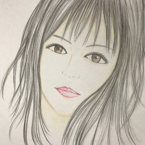 手描きイラスト  女性 