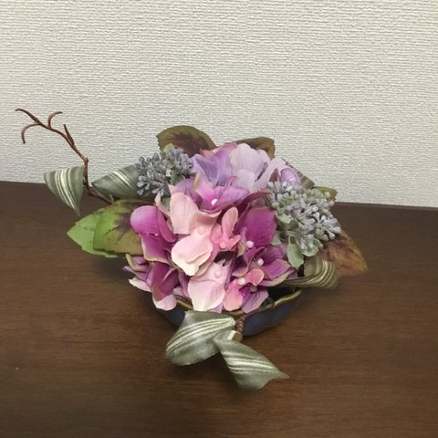 紫陽花のアレンジメント
