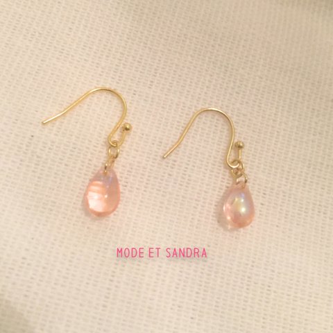 シャボン玉しずくピアス