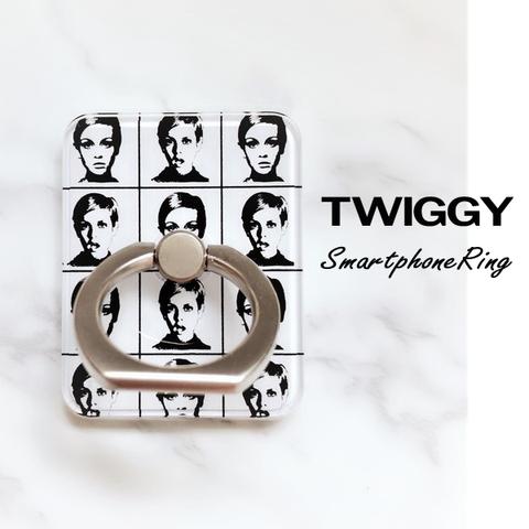 【Twiggy】スマホリング/ホワイト