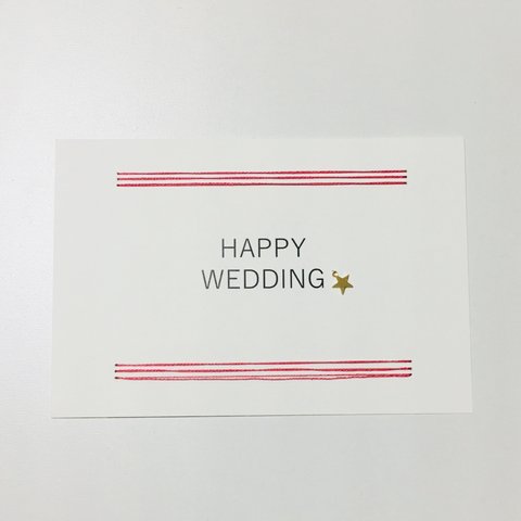 weddingカード＜封筒つき＞Thankyouカード1枚プレゼント*