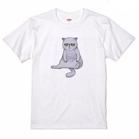 スコ座りねこTシャツ