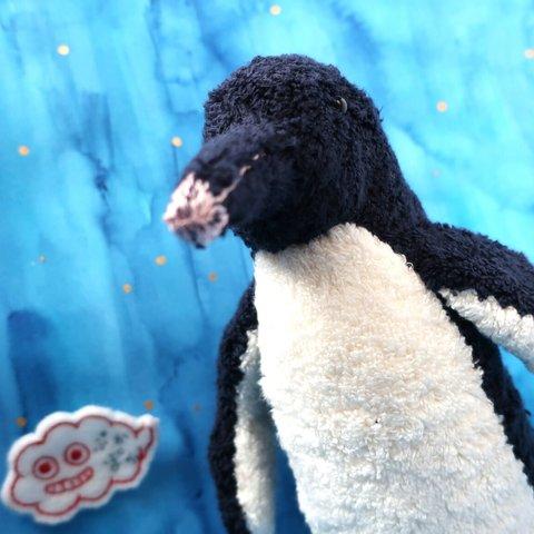 オーダー受注品★今治タオルの手縫いぐるみ★ペンギンさん