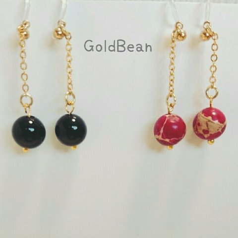 凛として・・・　天然石イヤリング＆ピアス