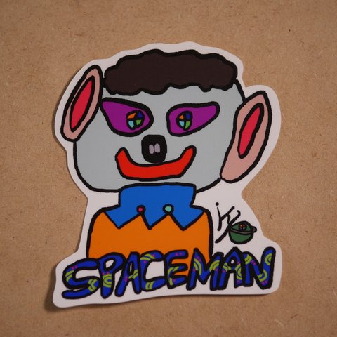 #73  中くらいのステッカー『SPACEMAN』