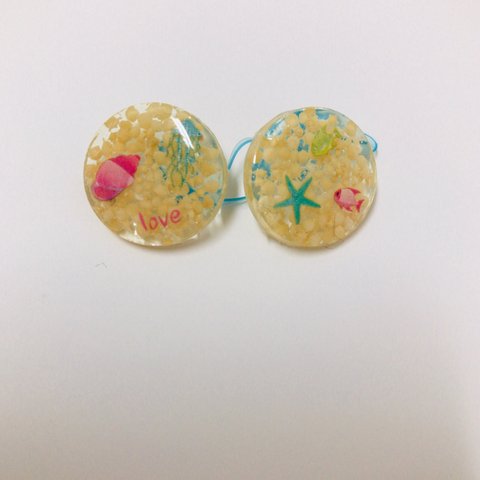 レジン キッズヘアゴム 