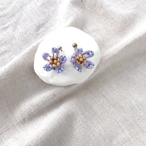 small flower (lavender)ピアス・イヤリング
