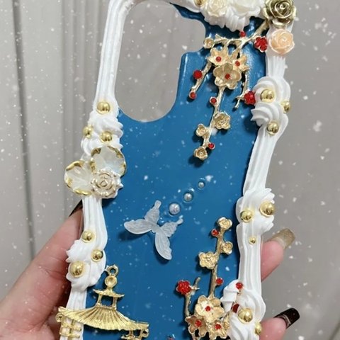 樹脂粘土/手作レ iPhone ケース スマホケース iPhone14 13 11 12 X  xr