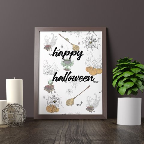 ハロウィンポスター　happy halloween