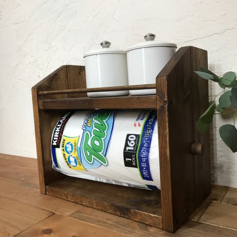 2段kitchen paper shelf コストコsize  キッチンペーパーラック