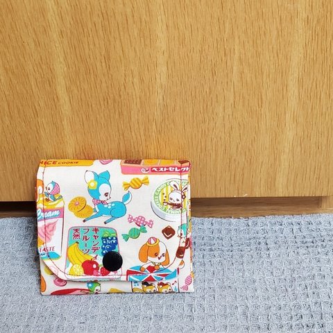 【新作】　昭和レトロ　アコーディオン　コンパクト　財布