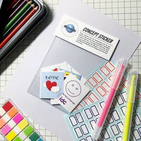 Me-Friendly【5枚セット】Concept Sticker コンセプト ステッカー