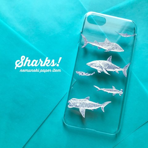 【受注生産】Sharks! UVプリントスマホケース