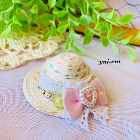 【SALE】レースリボン🎀ペット帽子