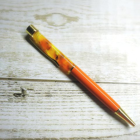 ハーバリウムペン オレンジ