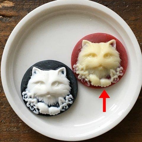 5個セット／にゃんこのカメオ/カボション ネコ・猫・ペルシャ猫パーツ・ハンドメイドアクセサリーパーツ/型番190－B(5個)