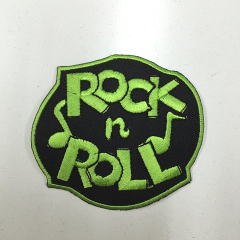 アイロン ワッペン ROCK