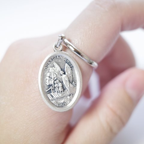 silver prayer ring-c