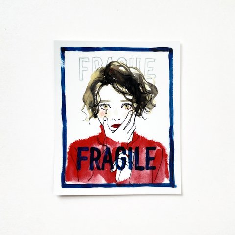 ステッカー【fragile】